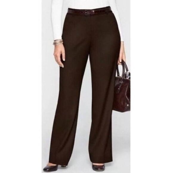 CAbi #724 Brown wide leg trouser pants
